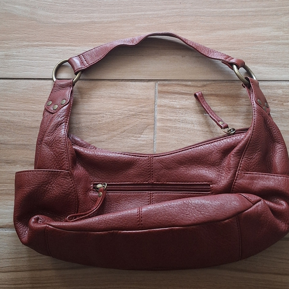 Hobo International Y2K Burgundy Leather hobo Shoulder Bag